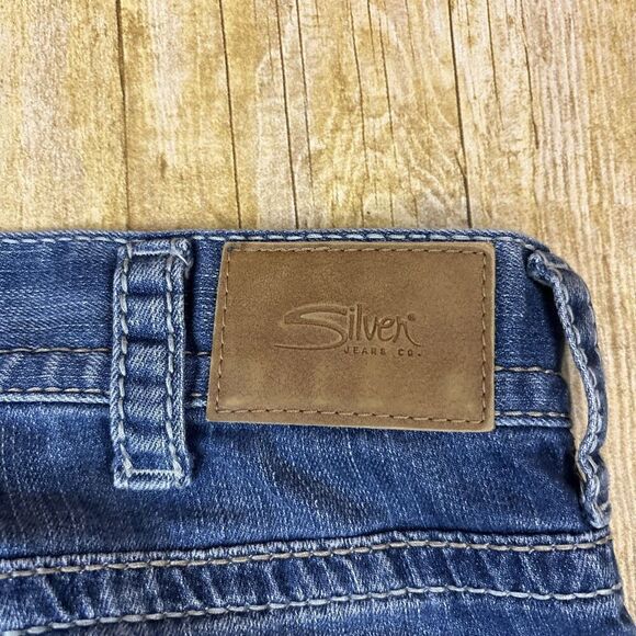 Silver Zac Jeans Relaxed Fit Straight Mens Thick Stitch Jeans Size 33 (34X30) - Picture 6 of 14